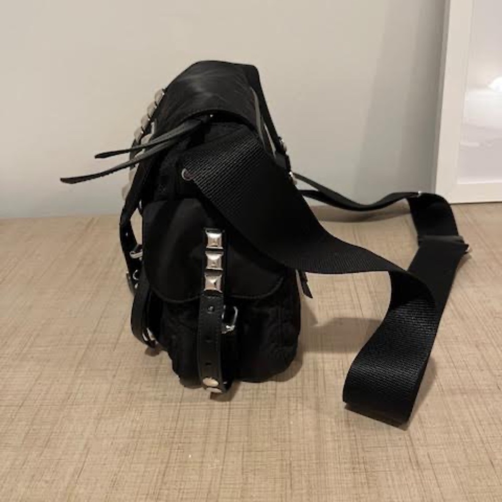 Prada Nylon & Saffiano Leather Shoulder Bag - Picture 5 of 9